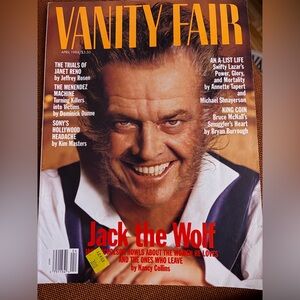 Vanity Fair — Jack the Wolf 🐺 90s Jack Nicholson vintage 1994